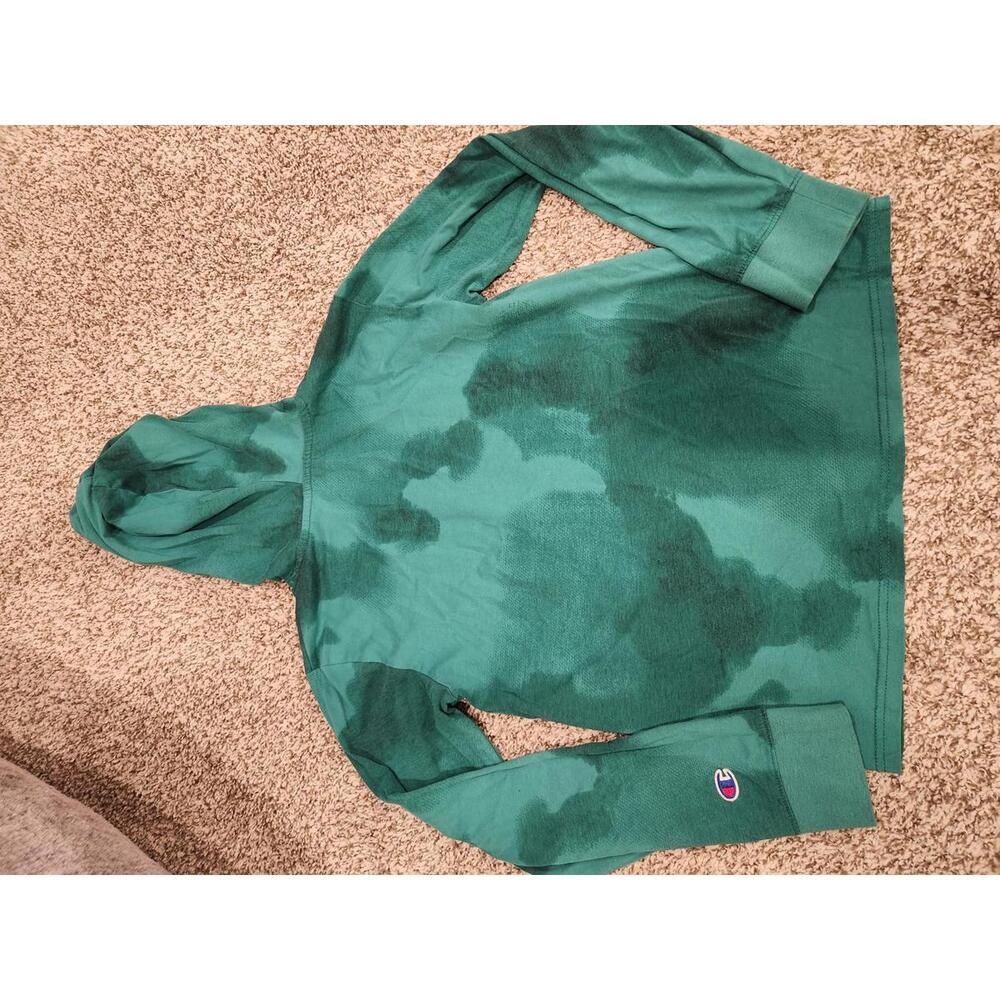 Champion Authentic Athleticwear Green Tie-Dye Hoodie Size Large - Picture 3 of 3